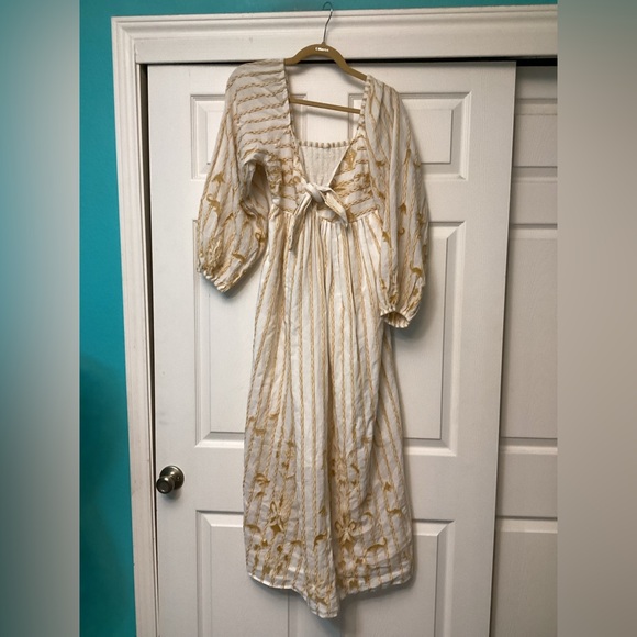 💥PRICE DROP💥 Anthropologie Embroidered Sweetheart Maxi Dress - Picture 5 of 10